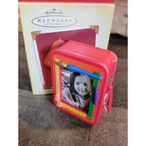 Hallmark 2005 packed with love AS IS ornament Xmas Decor photo holder School